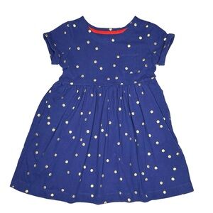 Mini Boden‎ Gold Polka Dot Dress